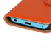 iPhone 5c - Genuine Leather Flip Stand Protective Phone Cover Case Wallet - Blue